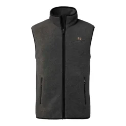 Mainstone Fleece Vest Men | Anthracite w Black