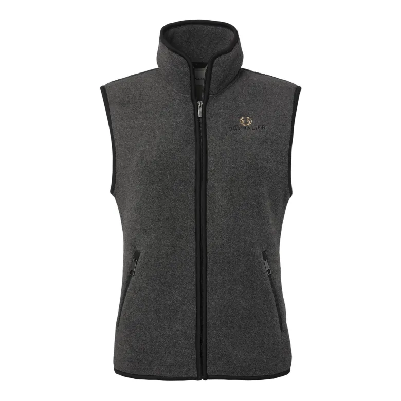 Mainstone Fleece Vest Women | Anthracite w Black
