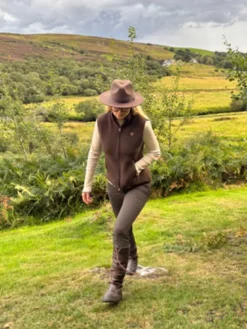 Mainstone Fleece Vest Women | Brown