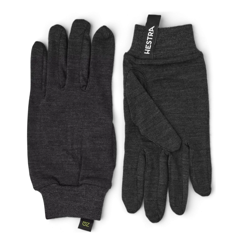 Merino Wool Liner Active - 5 finger | Charcoal