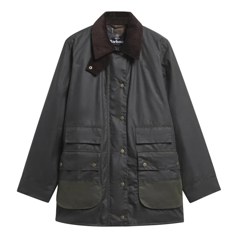 Modern Border Wax Jacket | Sage/Ancient