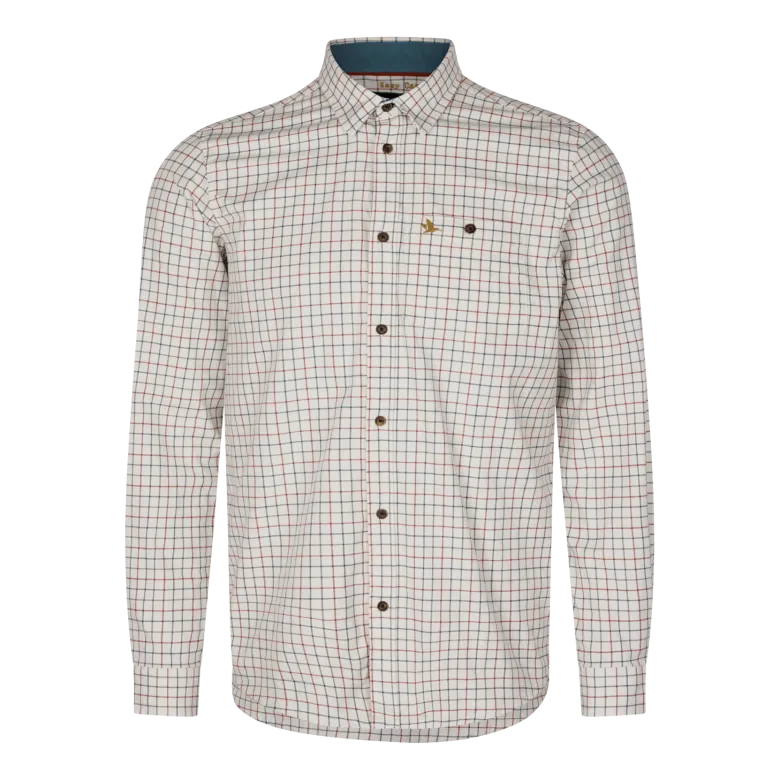 Oxford Skytteskjorta | Grape Leaf/Terracotta Check