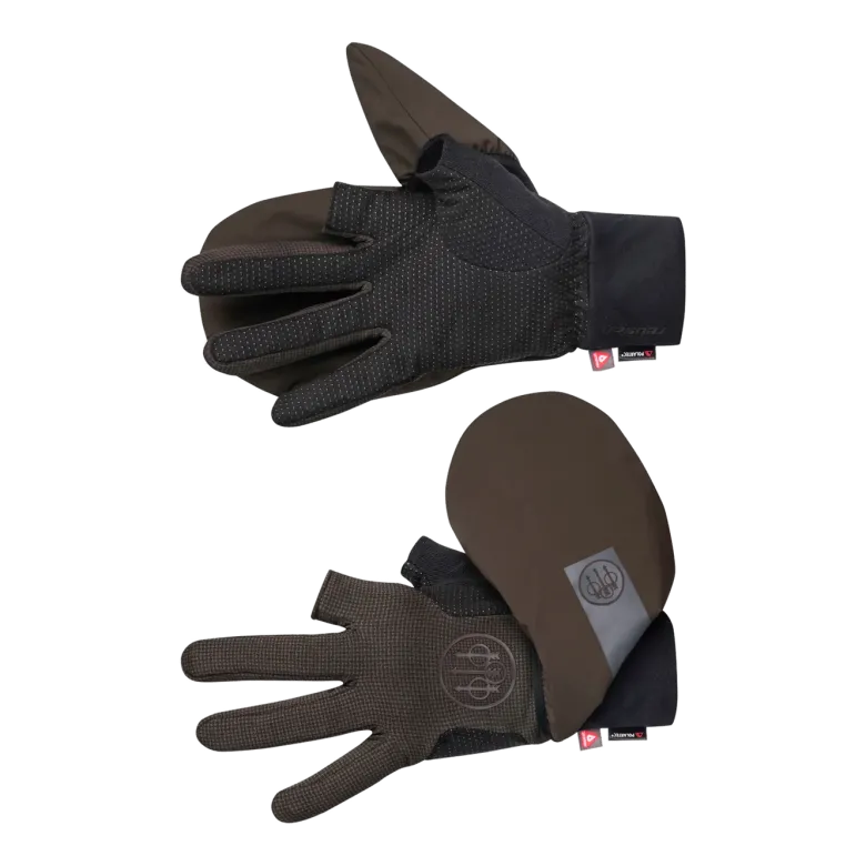 Padded Double Gloves | Brown Bark