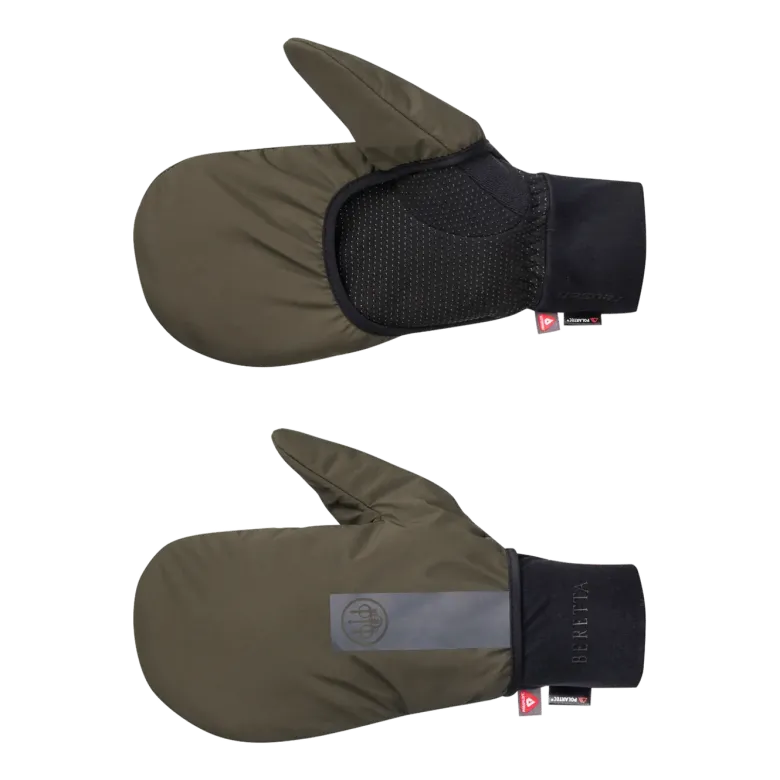 Padded Double Gloves | Green Moss