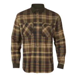 Pajala Skjorta | Beige w/brown