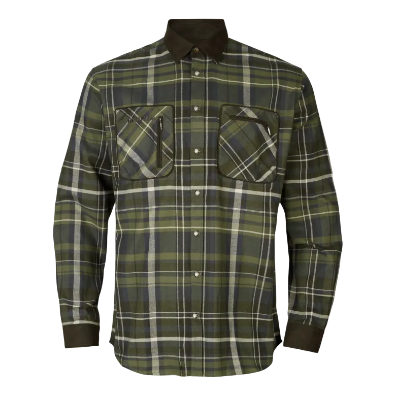 Pajala Skjorta | Olive check