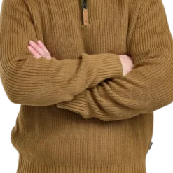 Philip Knitted Sweater | Herr | Dark Sandstone