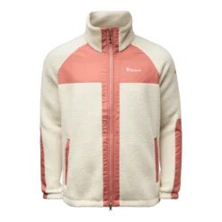 Pile Fleece jacka W | Dam | CremeWhite/BrickPink