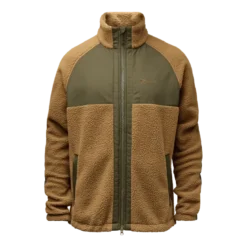 Pile Fleece Jkt | Herr | Dark Sand/Moss Green