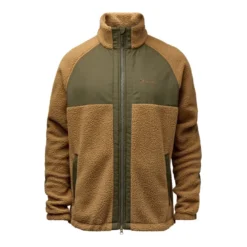 Pile Fleece Jkt | Herr | Dark Sand/Moss Green