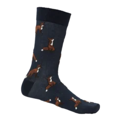 Pomeroy Socks | Dark Navy Foxes