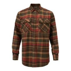 Prestwick Exclusive Shirt | Herr | Dark Green/Terracotta