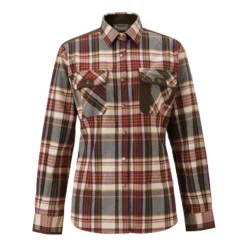Prestwick Exclusive Shirt W | Dam | Bordeaux/Beige