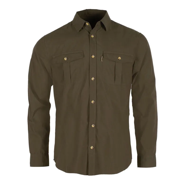 Safari L/S Shirt | Herr | Moss Green