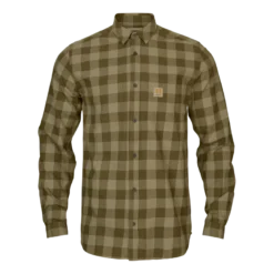 Scandinavian långärmad skjorta | Dark olive check