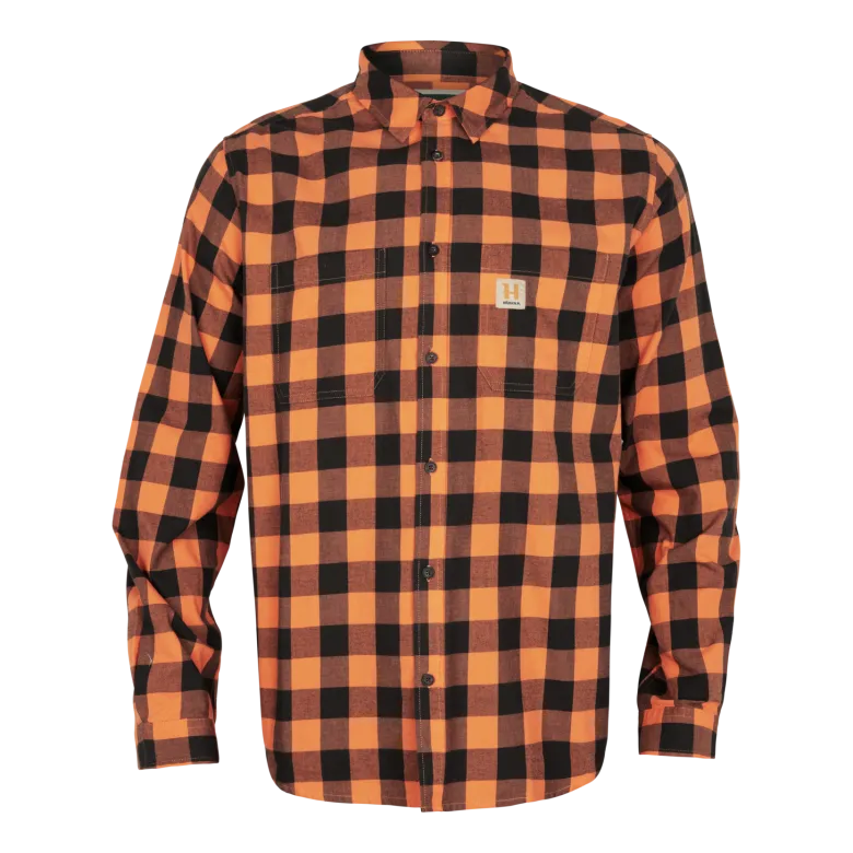 Scandinavian långärmad skjorta | Mandarin check