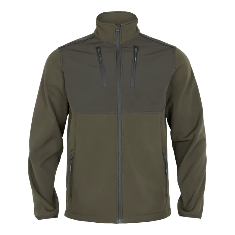 Scandinavian softshelljacka | Willow green/Shadow brown