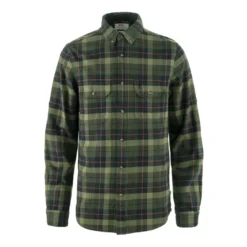 Singi Heavy Flannel Shirt M | Black-Deep Forest