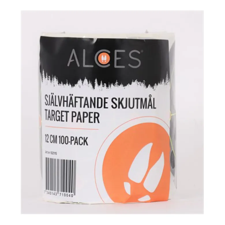 Självhäftande Skjutmål | 12 cm 100-pack