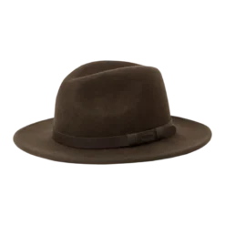 Skye Wool Hat | Leather Brown