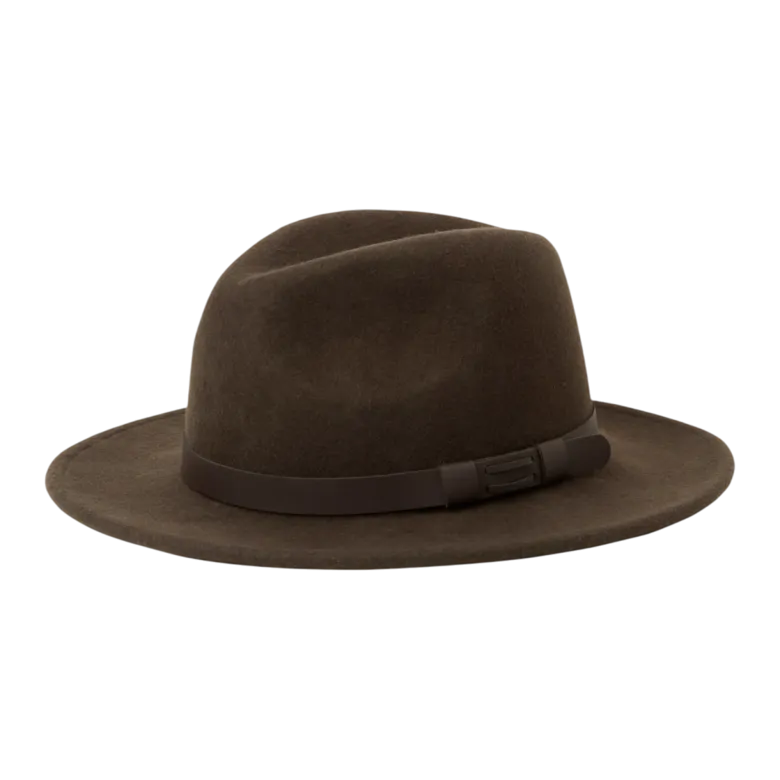 Skye Wool Hat | Leather Brown