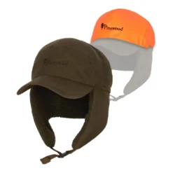 Småland Teddy Winter Cap | Moss Green/Orange