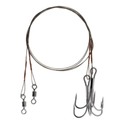 Steel Leader - With Swivel And Treble Hook - Serie B