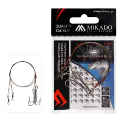 Steel Leader - With Swivel And Treble Hook - Serie B
