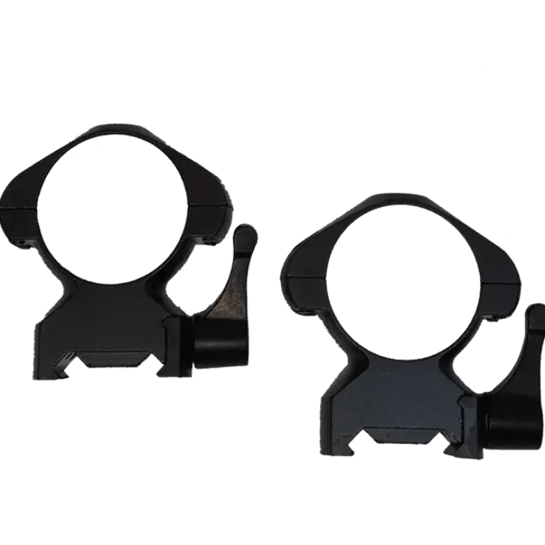 Steel Rings 30mm W-Weaverstyle - QR High