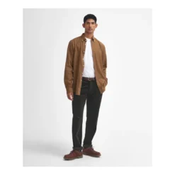 Stretch Cord Tailored Fit Trouser | Olive Forest