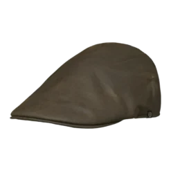 Torre Waxed Cotton Sixpence Cap | Leather Brown