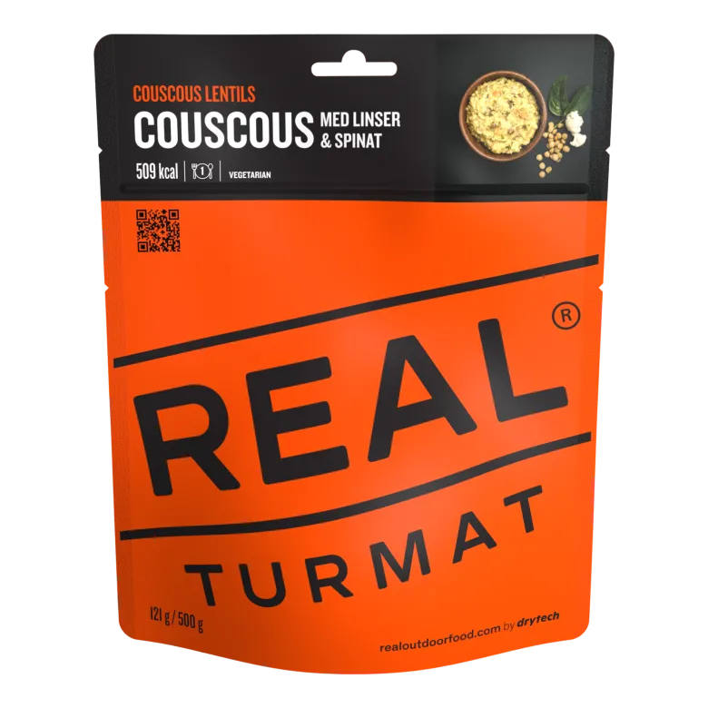 Turmat | Couscous with lentils and spinach