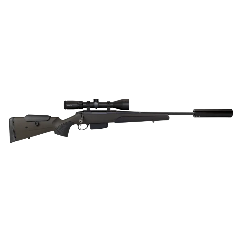 Vapenpaket Tikka T3x J.E Forest Green - Scandium x4 2,5-10x50 - Rcc hunter