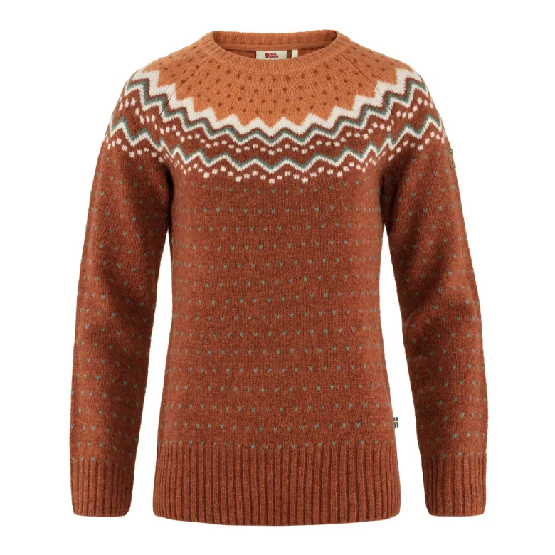 Övik Knit Sweater W | Autumn Leaf-Desert Brown
