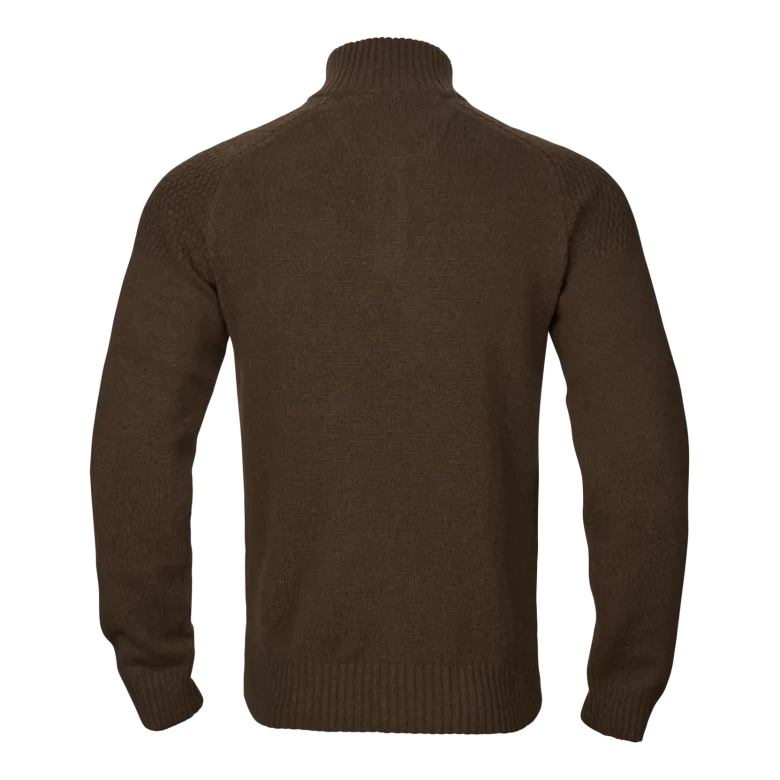Vincent Merino Half Zip Tröja | Demitasse brown