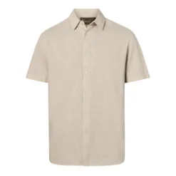 Värnamo Hemp mix S/S Shirt | Linen Beige