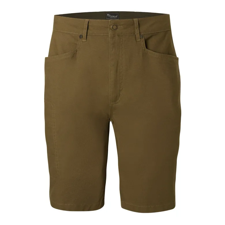 Värnamo Vintage Canvas Shorts | Herr | Olive Brown