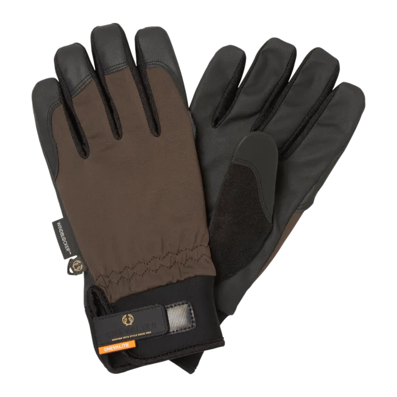 Waterproof Shooting Gloves | Leather Brown