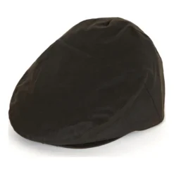 Wax Flat Cap | Olive