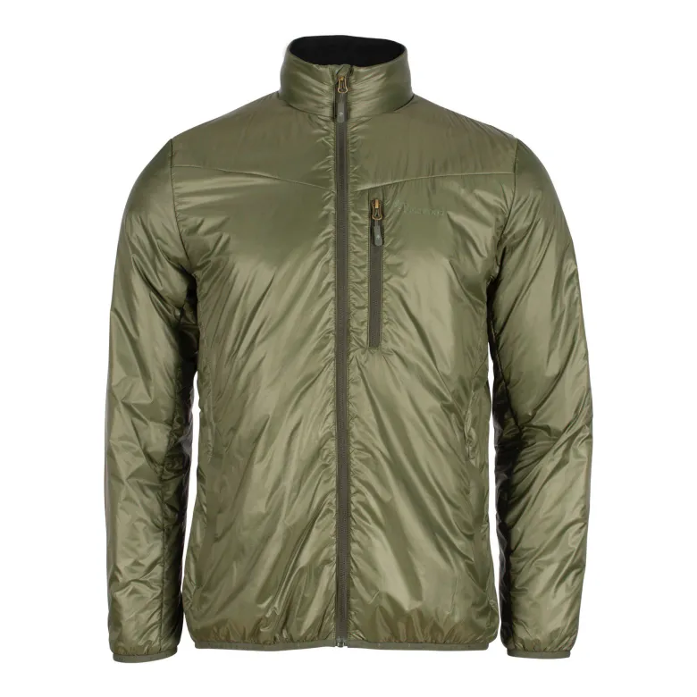 Wool Insulated Midlayer Jacket | Herr | Moss Green