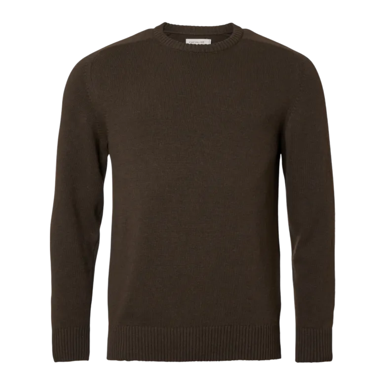 Wykin Wool Pullover Men | Dark Brown